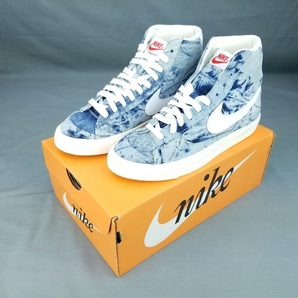 Nike Blazer Mid ‘77 Women's Shoes Blue Denim DV2182 900 Sizes 6.5-8.5 - Picture 9 of 9